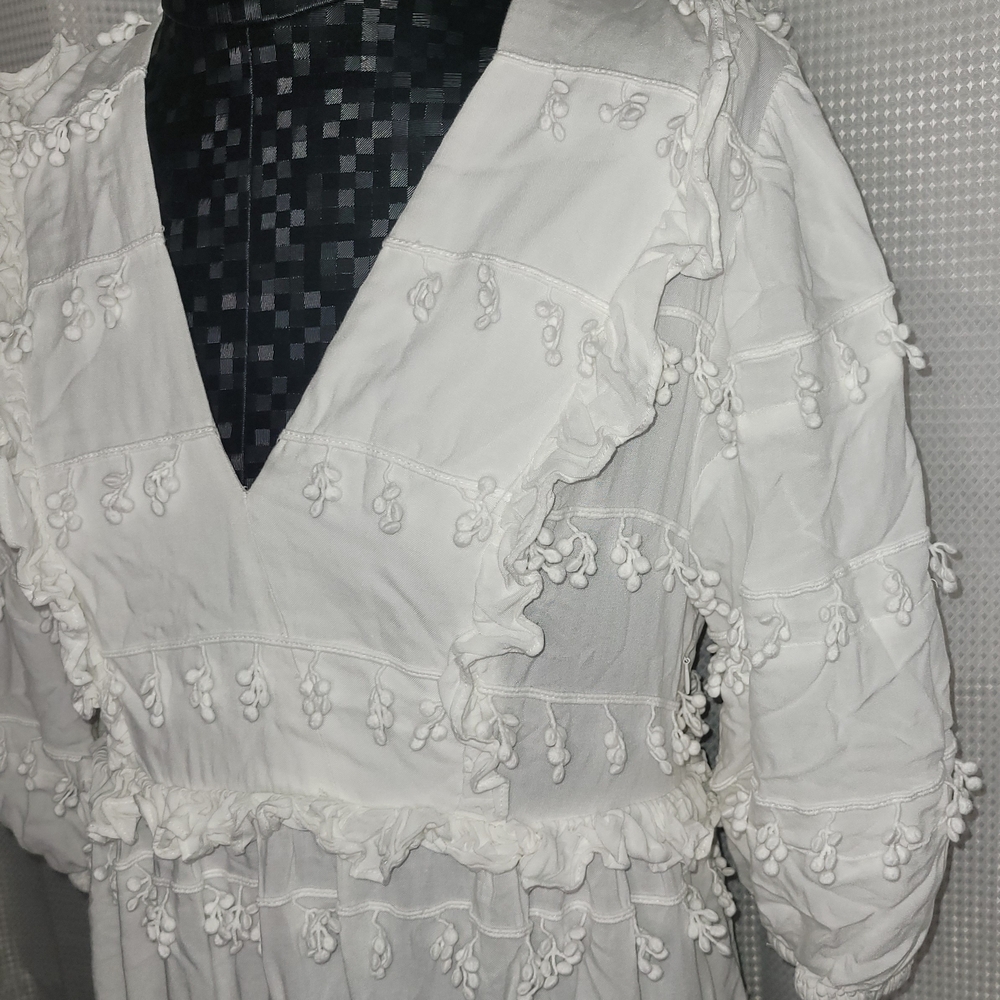 FARM Rio White Textured Dress - Picture 7 of 13